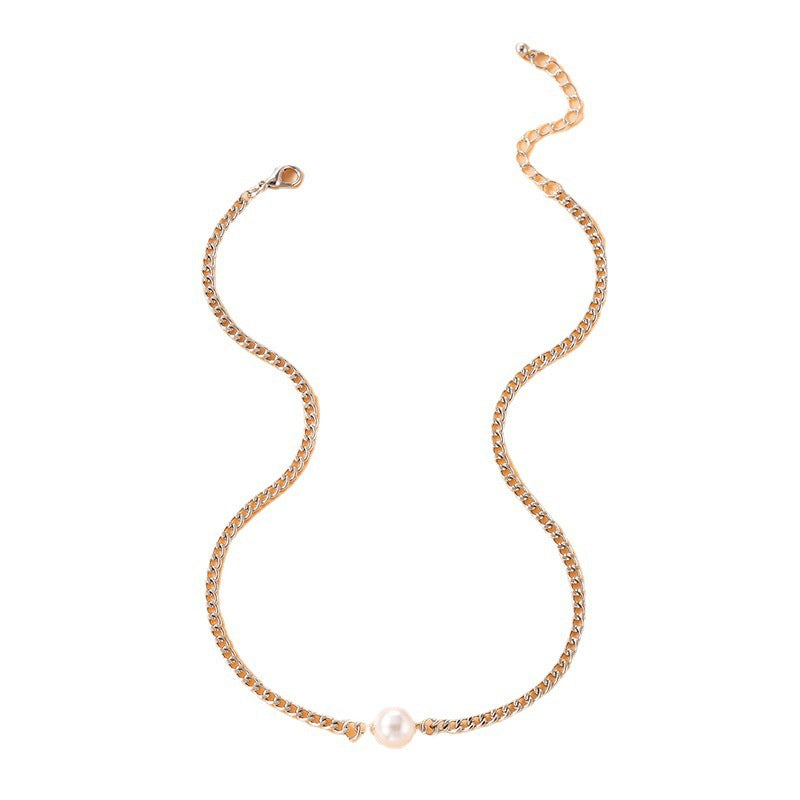 Custom Fashion Jewelry Pearl Chain Necklace