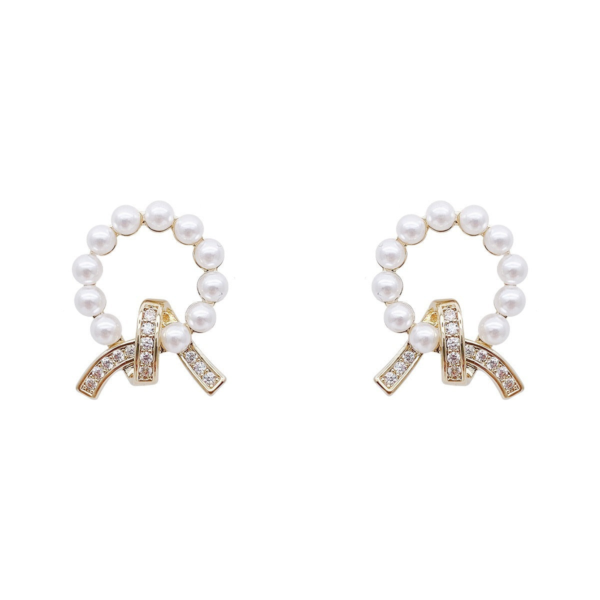 Vintage Rhinestone Stud Earrings for Women