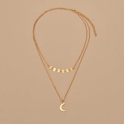 Crescent Moon Stars Necklaces for Women