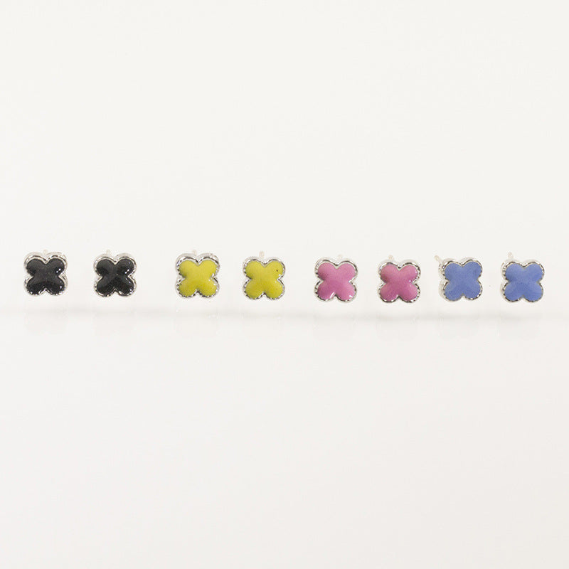Four Leaf Small Stud Earrings