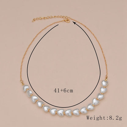 Heart Pearl Necklace