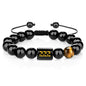 Obsidian Number 000-999 Bracelet