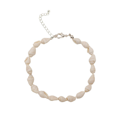 Concho Shell Bead Foot Bracelets