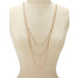Layer Snake Beaded Chain Necklace