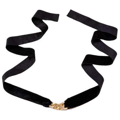 Long Lace-up Chain Necklace Jewelry
