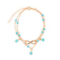 Simple Vintage Turquoise Double Layer Anklet Jewelry