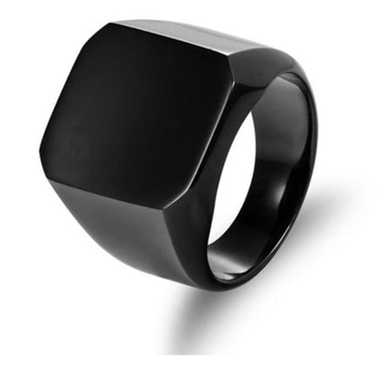 Men's Domineering Business Fashionable Guy Full Glossy Rings
