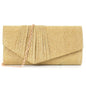 Flash material wrinkle zipper bag cover handbag
