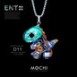 Original Cyberpunk Little Dinosaur Delicate High Design Couple Necklace