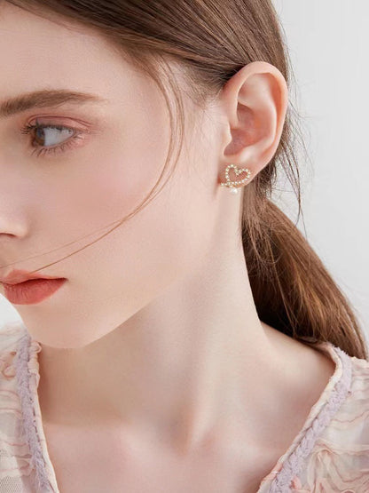 Vintage Pearl French Style Temperament Ear Earrings