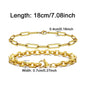 Paper Clip Chain Bracelet Set