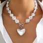 Love Heart Pendant Choker Party Jewelry Accessories