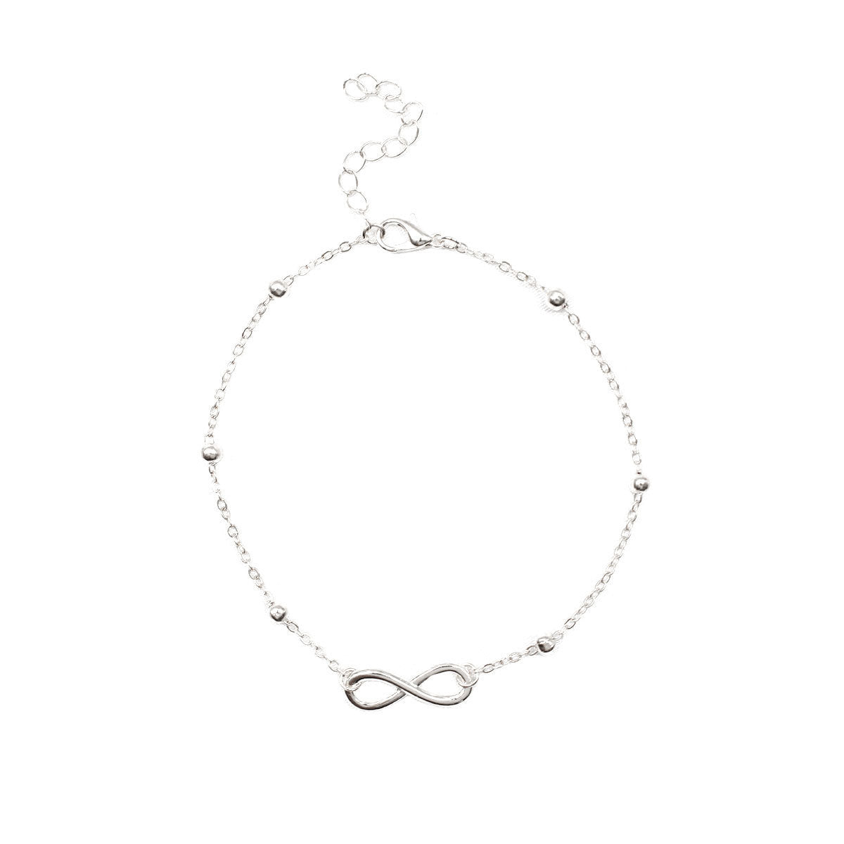 Double Layer White Pearl Beaded Anklet Jewelry