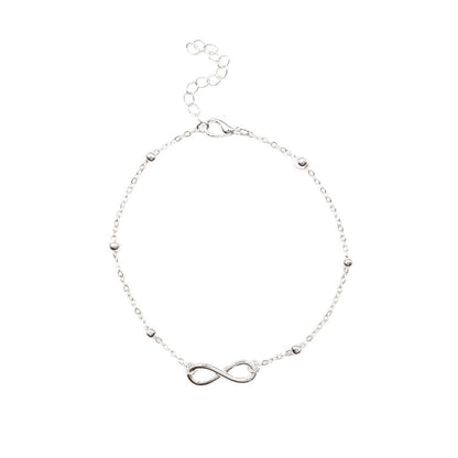 Double Layer White Pearl Beaded Anklet Jewelry