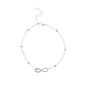 Double Layer White Pearl Beaded Anklet Jewelry