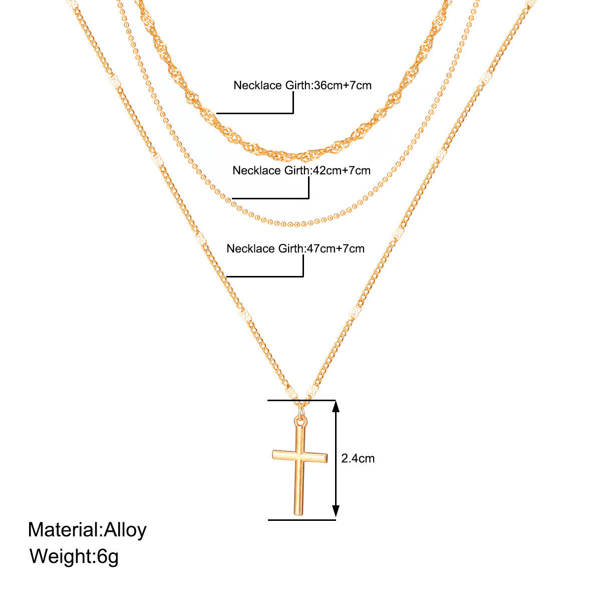 Cross Necklace Girls Necklaces for Women