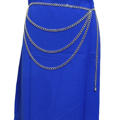 Multi-layer Waist Chain with Metal Buckle Jewelry
