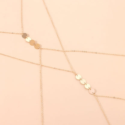 Body Jewelry Sexy Women Round Sequin Body Chain