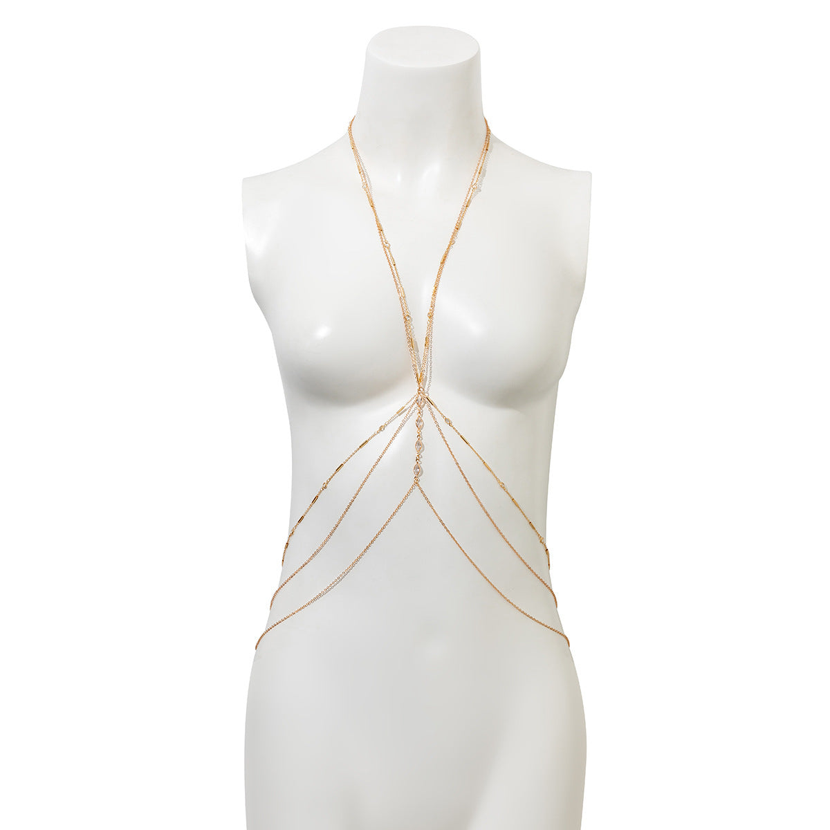 Sexy Geometric Multilayer Tassel Body Chain