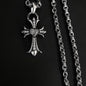 cross love letter chain necklace