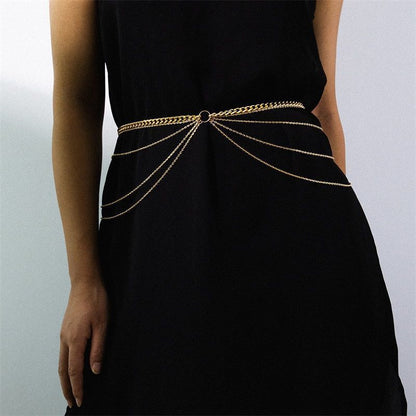 Vintage Sexy Waist Belly Belt Chain Women