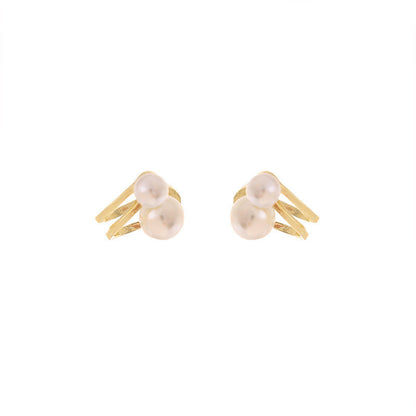 Irregular Pearls Post Earring