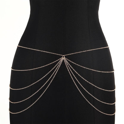 Sexy Multi-Layer Bikini Decoration Waist Chain Body Chain