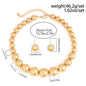 Hip-hop Punk Large Beads Short Necklace Women CCB Beads