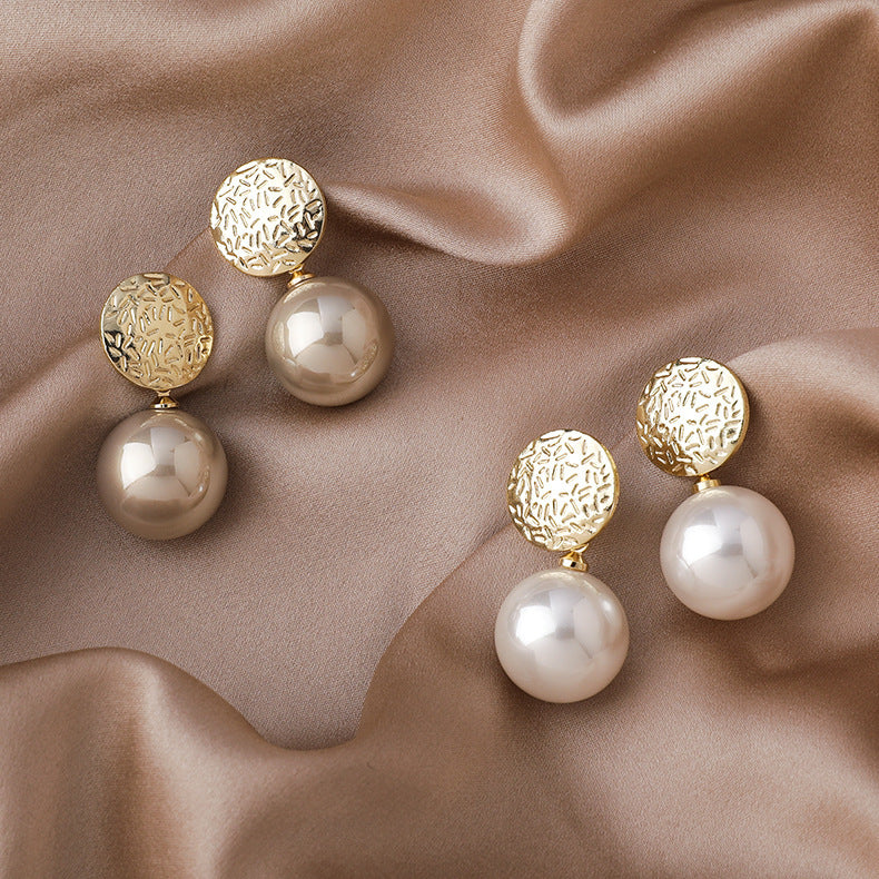 Pearl Geometric Sweet Elegant Women Dangle Earring