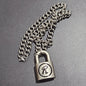 Men's Unlockable Matte Fog Sand Punk Vintage Necklaces