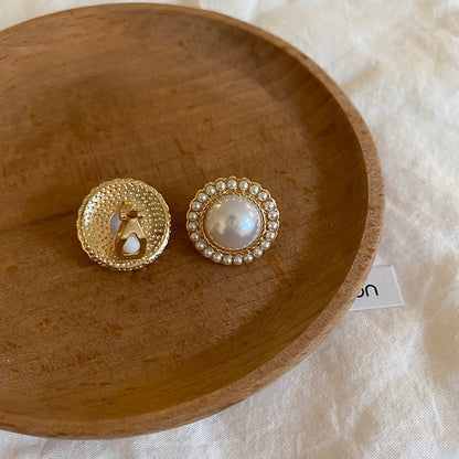 Vintage Pearl French Style Temperament Ear Earrings
