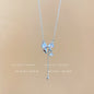 Titanium steel pearl clavicle necklace
