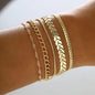 Girls Twist Snake Boho Chunky Chain Bracelets Set