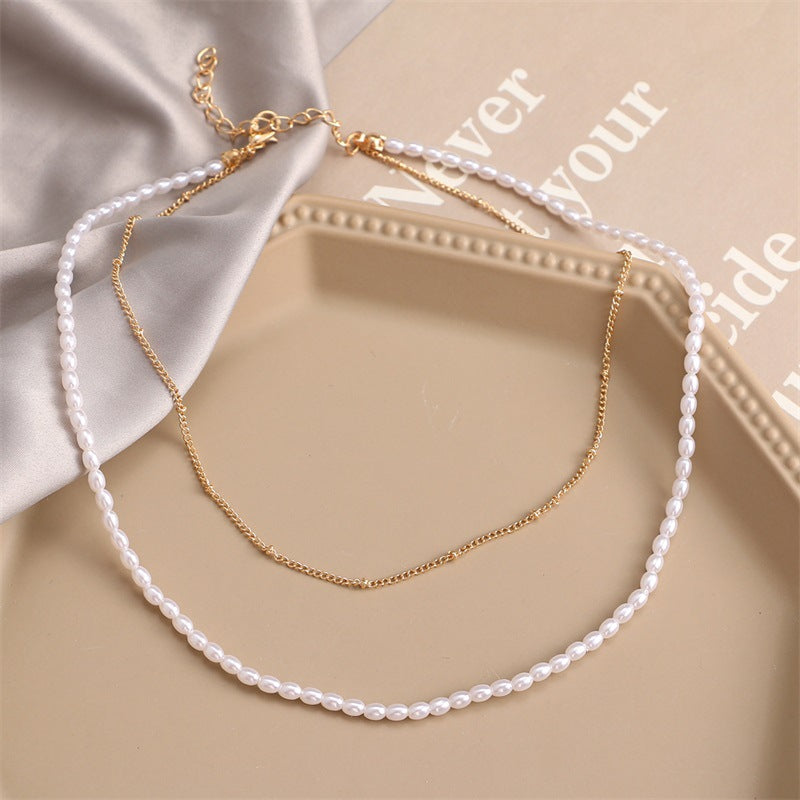 Trendy Multilayer Elegant Pearl Necklaces