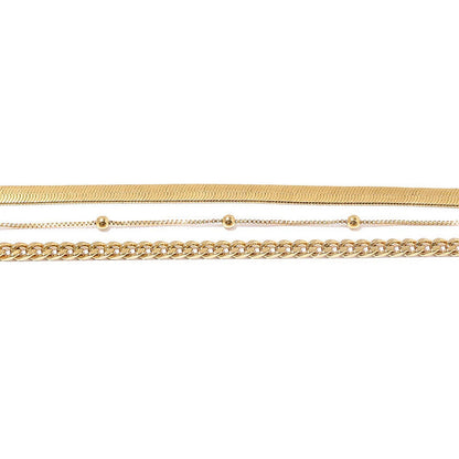 Flat Snake Breads Chain Anklet Jewelry