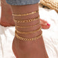 Cuban Snake Charm Foot Chain Anklets Jewelry