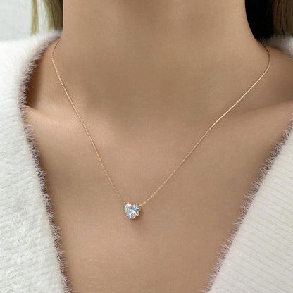 Love Rhinestones Pendant Necklace