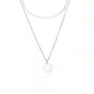 Coin Disc Necklace Chokers Double Layered Necklace