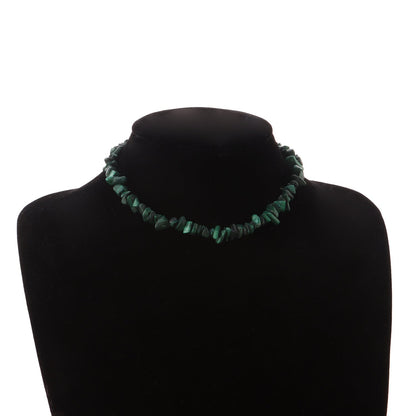 Irregular Natural Crushed Stone Necklace for Women