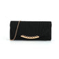 Pleated stitching chain crossbody Clutch Handbag