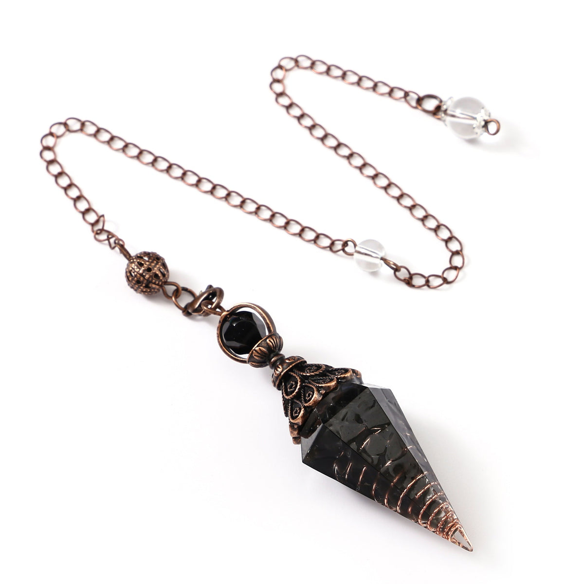 Sier Colorful Crystal Pendulum Stone Gravel Pendants