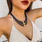 short bead string jewelry necklace