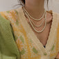 Multi-layer Artificial Pearl Beaded Necklace