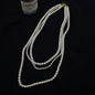 Classic Hematite Beaded Necklace Baroque Pearl Dainty Necklace