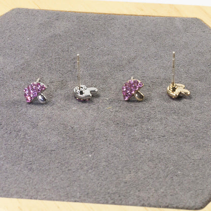 Lollipop Mushroom Stud Earrings Set