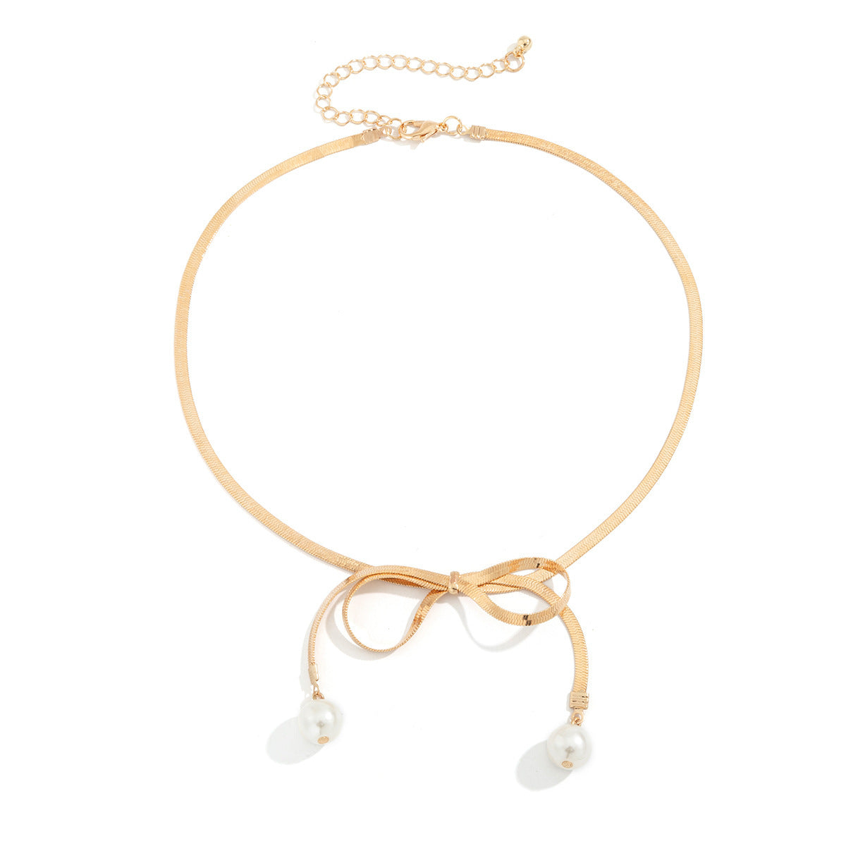 Snake Chain Choker Pearl Pendant Necklaces