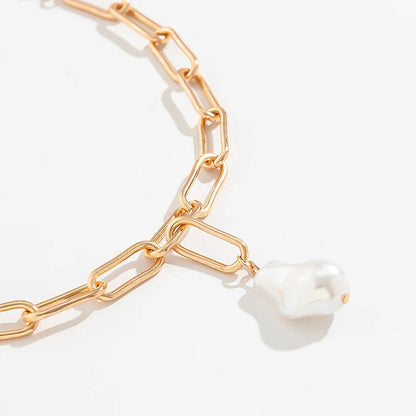 Paper Clip Chain Link Foot Anklet Jewelry
