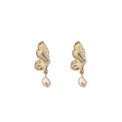 Fashion Butterfly Rhinestone Earrings Jewelry