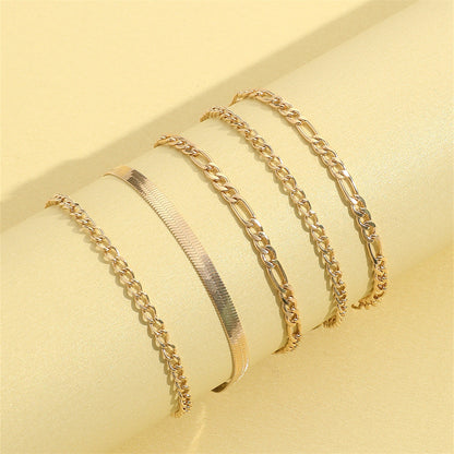 Summer Jewelry Multi-Layer Beach Chain Anklets Jewelry