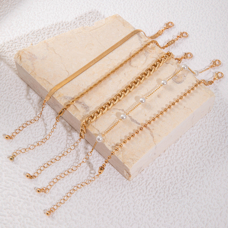 Snake Chain Twist Bracelet Set